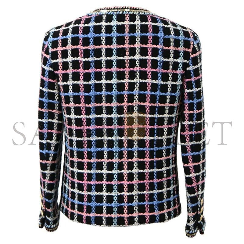 CHANEL PRINTED EVENING TWEED JACKET IN MULTICOLOR COTTON 